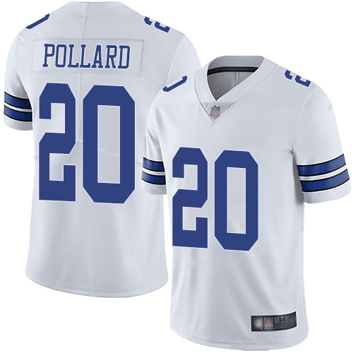 Men Dallas Cowboys Limited White Tony Pollard Road #20 Vapor Untouchable NFL Jersey